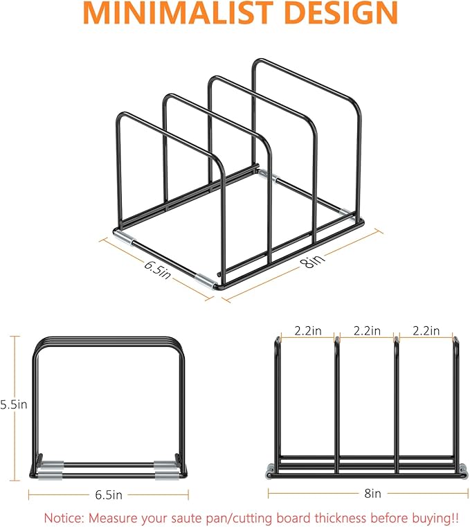 KORRTFID Kitchen Cabinet Organizer, Divided Holder - Image 2