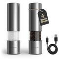 LARS NYSØM Electric Salt and Pepper Grinder Set I Automatic Salt and Pepper by LN