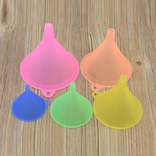 Plastic Funnel Set of 5, All Purpose Cooking Funnels Small to Large Funnel - Image 8