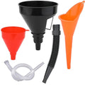 3 Pack Automotive Oil Funnel Set, Wide Mouth Fuel Funnels by Cartisen