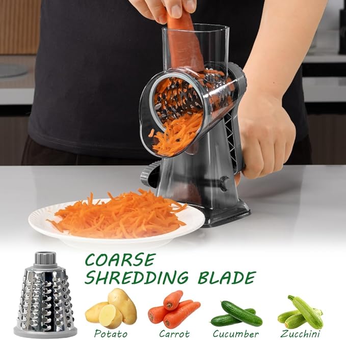 Cheese Grater Hand Crank Rotary Vegetables Shredder - Image 8