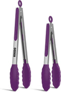 Tongs for Cooking, 600ºF High Heat-Resistant Stainless Steel Kitchen Tongs by EEKEDO