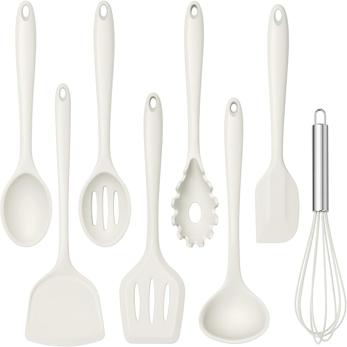 TeamFar 8 PCS Silicone Cooking Utensils by TeamFar
