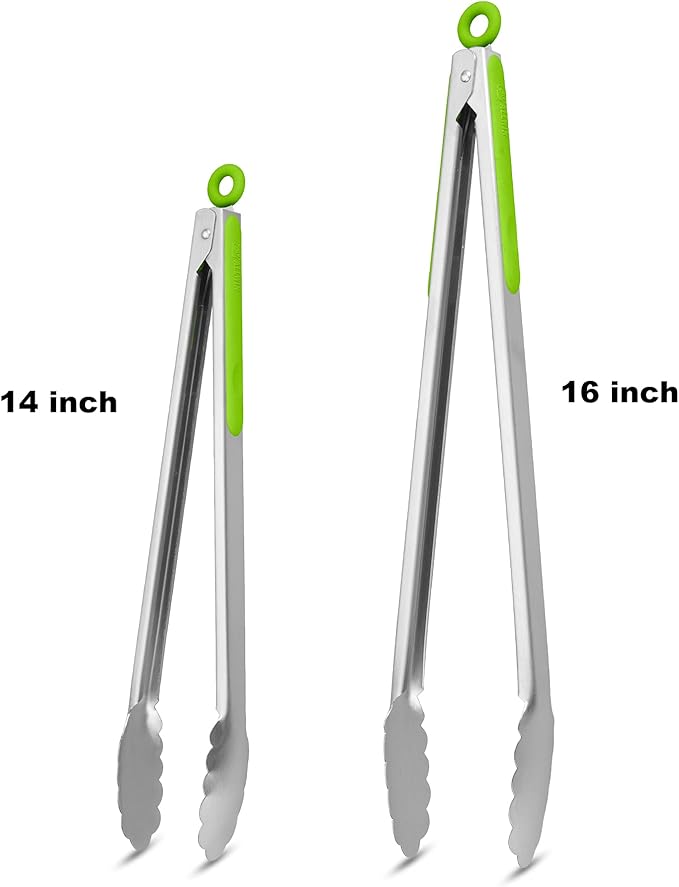 304 Stainless Steel Kitchen Cooking Tongs - Image 4