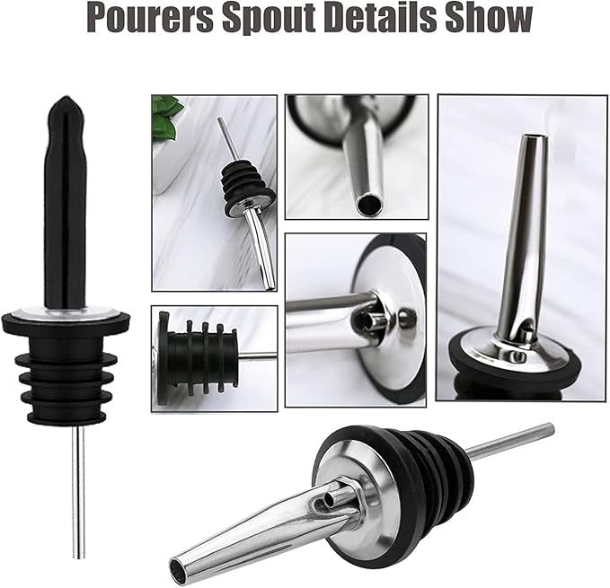 Pafusen 12 Pack Liquor Bottle Pourers, Liquor Pour Spout - Image 7