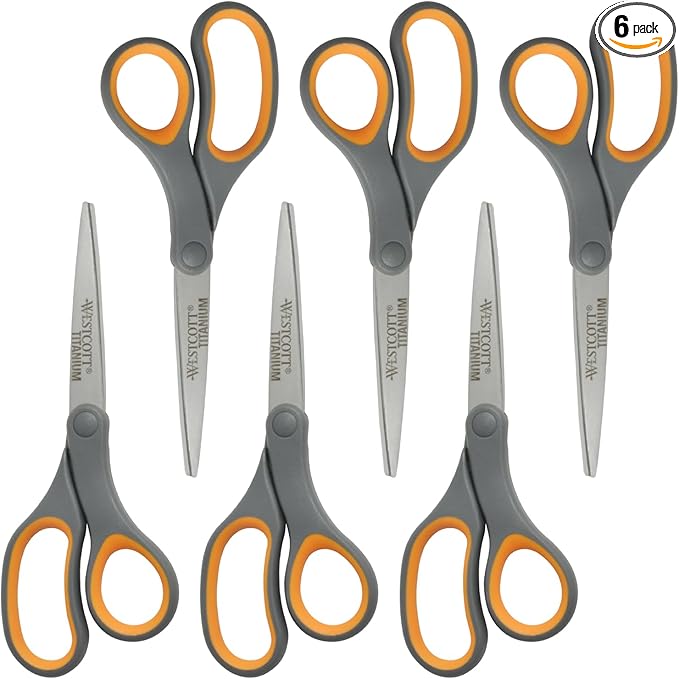 Westcott Titanium Bonded Scissors, Soft Handle by Westcott