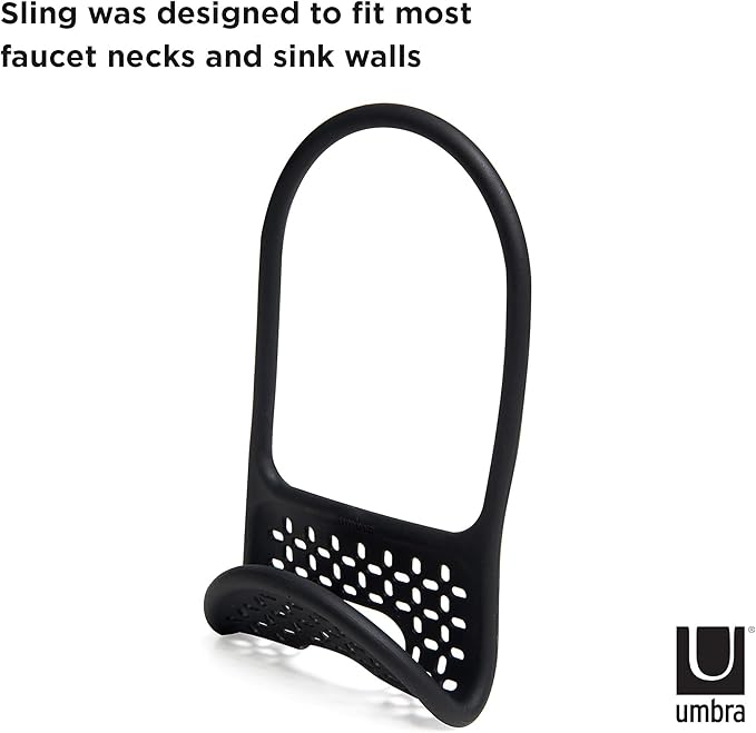 Umbra Sling Sponge Holder for Kitchen Sink – No Suction Cups, Flexible Caddy - Image 7