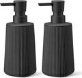 Black 2 Pack Hand Soap Dispensers Set by zuxzmj