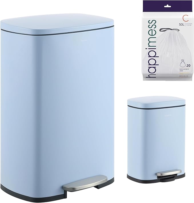 happimess HPM1006H Connor Rectangular 13-Gallon Trash Can by Happimess