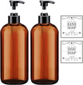 Soap Dispenser with Rust Proof Pump, Waterproof Labels Bathroom, Plastic Hand by XLENT