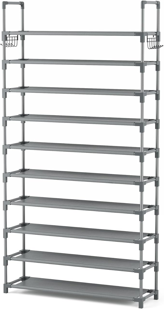 VTRIN 10 Tiers Shoe Rack Tall Large Capacity Wide Shoe Organizer Sturdy Shoe - Image 8