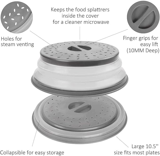 Microwave Splatter Cover Collapsible Microwave Cover - Image 6