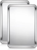 Terlulu Baking Sheet, Cookie Sheet, Stainless Steel Baking Pan, 2 Piece-16''x by Terlulu