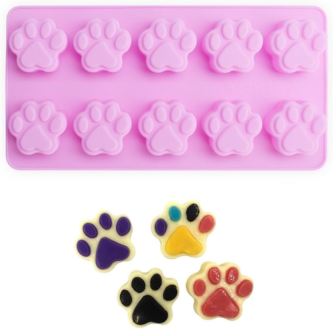 homEdge Puppy Dog Paw and Bone Silicone Molds, Non-Stick Food Grade Silicone - Image 3