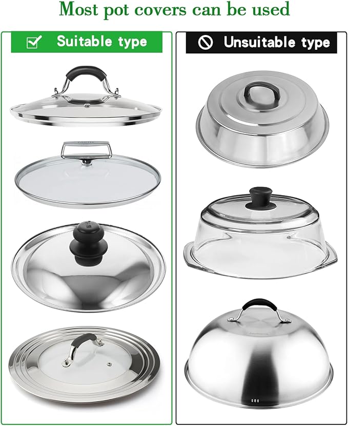 Over Cabinet Door Pot Lid Organizer, 2-Tier Stainless Steel Pan Cover Rack - Image 6