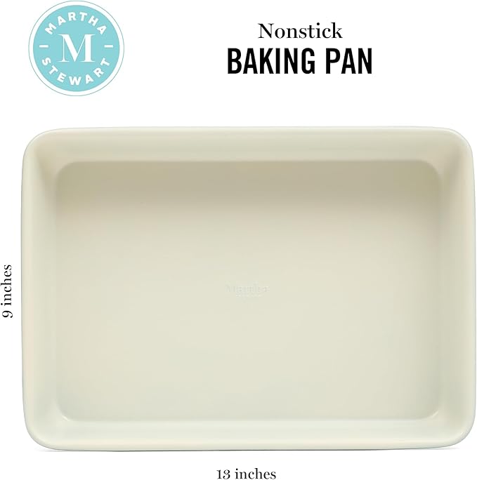 Martha Stewart Gallen 13 x 9 Inch Rectangular Nonstick Carbon Steel Cake and - Image 2
