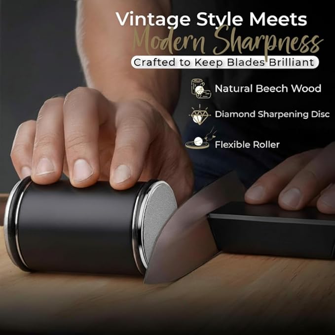 High Carbon Stainless Steel Rolling Knife Sharpener - Image 8