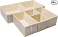 Criusia Underwear Drawer Organizer, 6 Set Foldable Underwear Drawer Organizer by Criusia