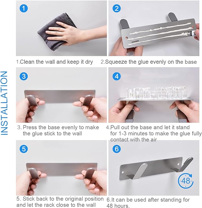 Stainless Steel Wall Mounted Cutting Board Holder Punch-free Multifunctional - Image 5