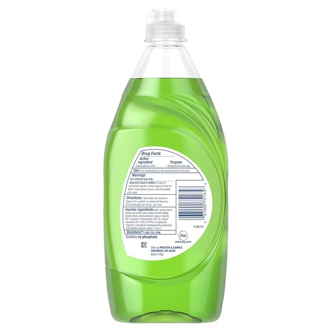 2 Pk. Dawn Ultra Antibacterial Dishwashing Liquid, Apple Blossom 19.4 (38.8 Fl. Oz. Total)