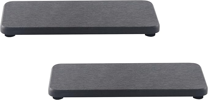 NiuYichee 2 Pcs Water Absorbing Stone Trays, Kitchen/Bathroom Sink Soap Dish by NiuYichee