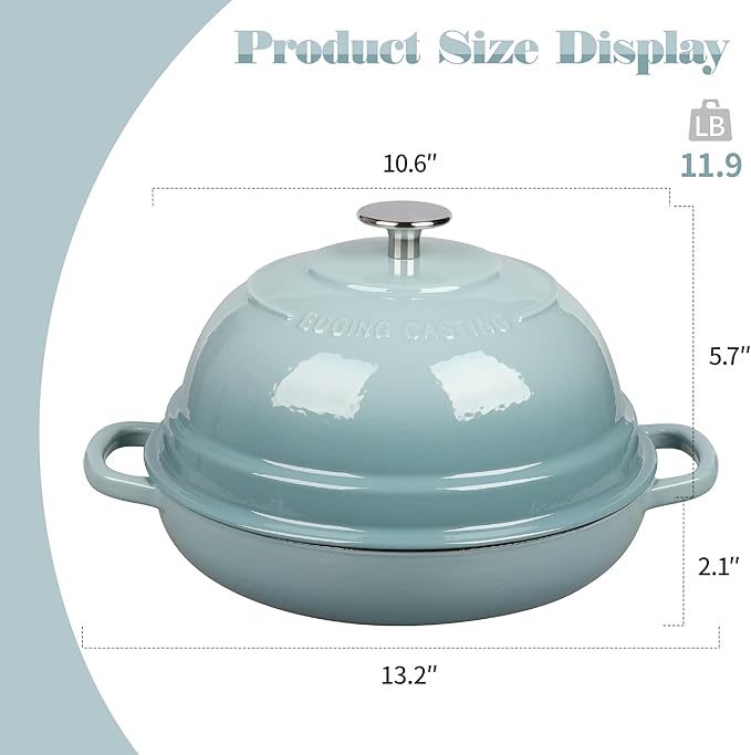 EDGING CASTING Enameled Cast Iron Dutch Oven Pot - Image 4