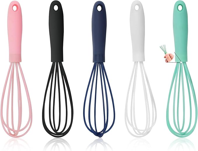 5 Pcs Silicone Mini Whisk by NCAM
