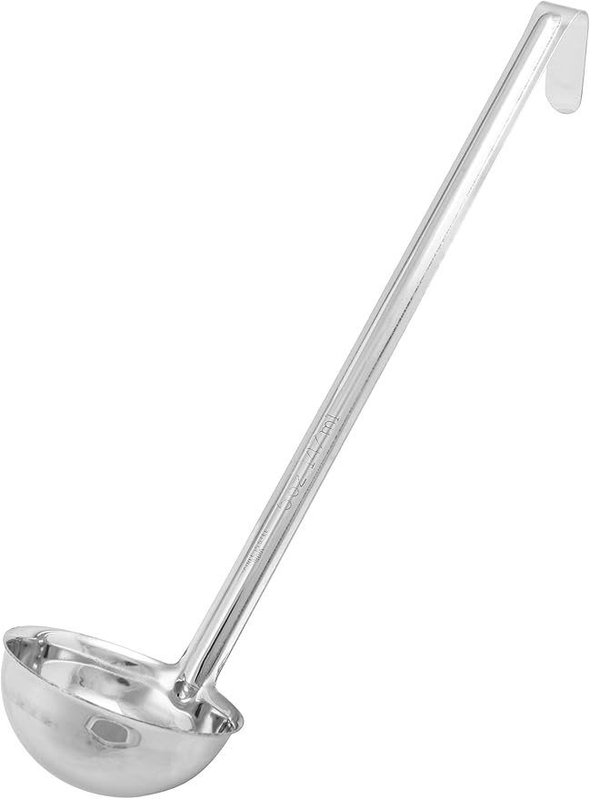 Winco One Piece Stainless Steel Ladle, 5 Ounce by Winco