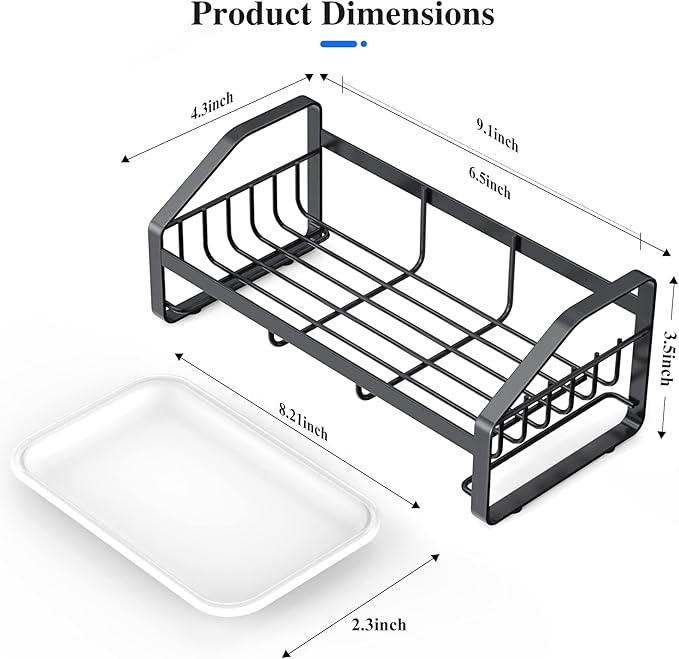 BSKSSK Sink Caddy, Sponge Holder - Image 2