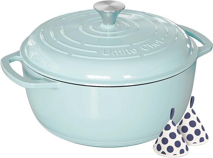 Umite Chef 6QT Enameled Cast Iron Dutch Oven by UmiteChef