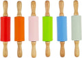 6 Pack Small Rolling Pin for Kids, Kids Rolling Pin for Home Kitchen by Miokun