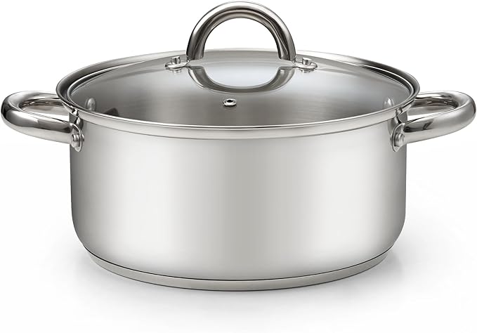 Cook N Home 5.5-Quart Sauce Pot Stainless Steel Stockpot by CookNHome
