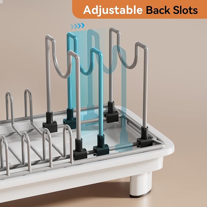 Laveshop Small Dish Drying Rack, Compact Dish Drainer - Image 2
