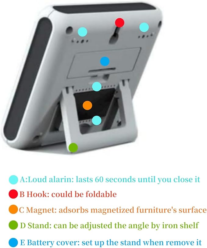 Magnetic Digital Clock for Kitchen - Image 3