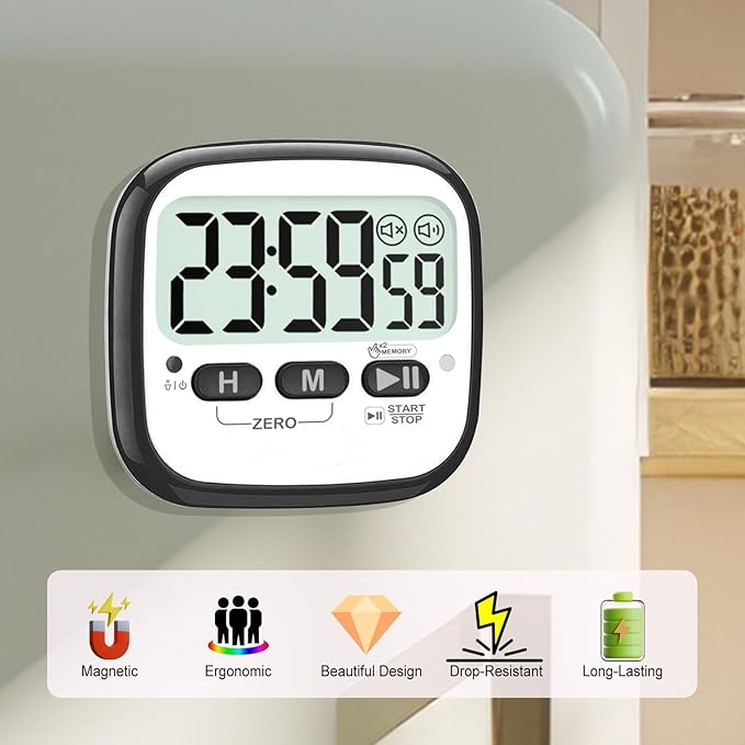 AyayaBoss 2-Pack Magnetic Kitchen Timers - Image 4