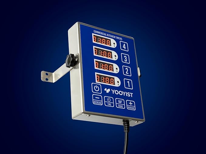 Precision Kitchen Timers for Cooking – 4 Channel Commercial Kitchen Timer - Image 9