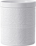 FUN ELEMENTS Kitchen Utensil Holder, 7.2" Super Large Utensil Crock Heavy and by IntoYourHouseOntoYourTable