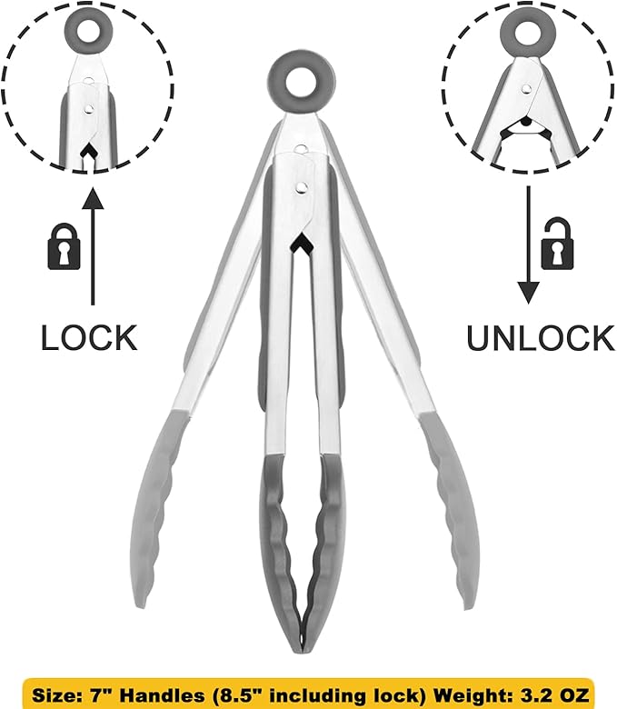 HINMAY Small Serving Tongs - Image 3