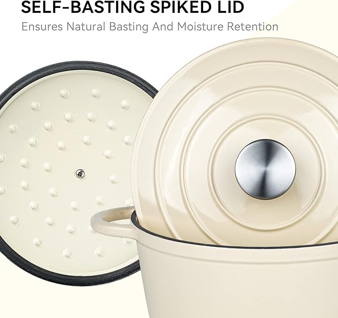 Miereirl 4.5 Quart Enameled Dutch Oven Pot - Image 5