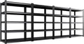 Set of 4 All Metal Garage Shelving by Unknown