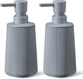 Gray 2 Pack Hand Soap Dispensers Set by zuxzmj