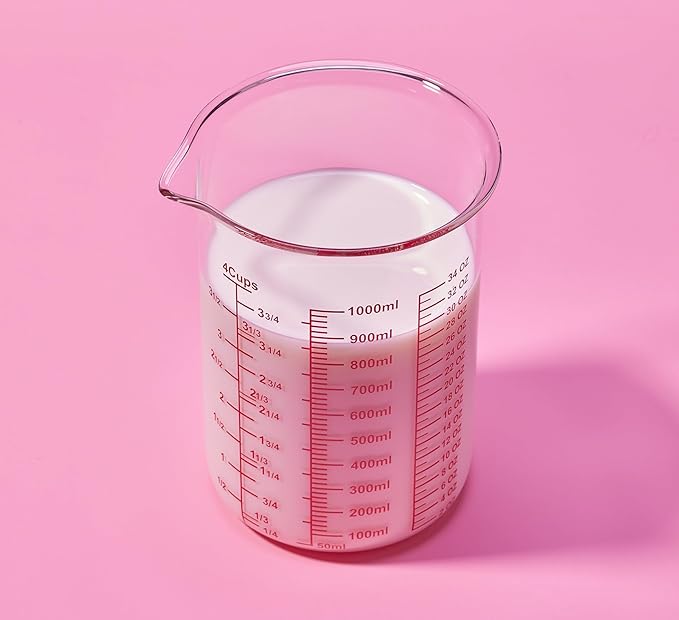 High Borosilicate Glass Measuring Cup-V-Shaped Spout，Glass Measuring Beaker - Image 8