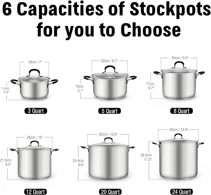 Cook N Home Stockpot Large pot Sauce Pot Induction Pot - Image 2