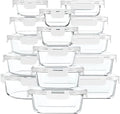 30 Pieces Glass Food Storage Containers by MMCIRCO