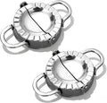 Stainless Steel Dumpling Ravioli Maker Press, 2 Pack Pierogi Mold by Drincarier