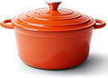 4.5 Quart Dutch Oven Pot with Lid, Non Stick Enameled Cast Iron Dutch Oven by Fijinhom