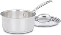 Cuisinart 1 Quart Saucepan w/Cover, Chef's Classic Stainless Steel Cookware by Cuisinart