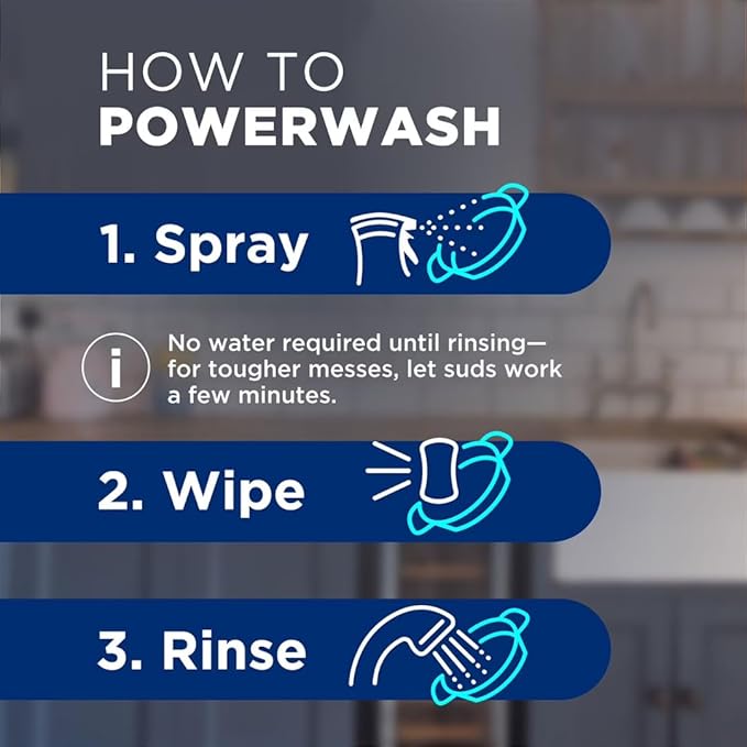 Dawn Platinum Plus Powerwash Dish Spray Bottle Set, Fresh Scent, 1 Spray Bottle + 2 Refills, 64.5 fl. oz. with with Non-Scratch Scrubber Sponge (2 count)