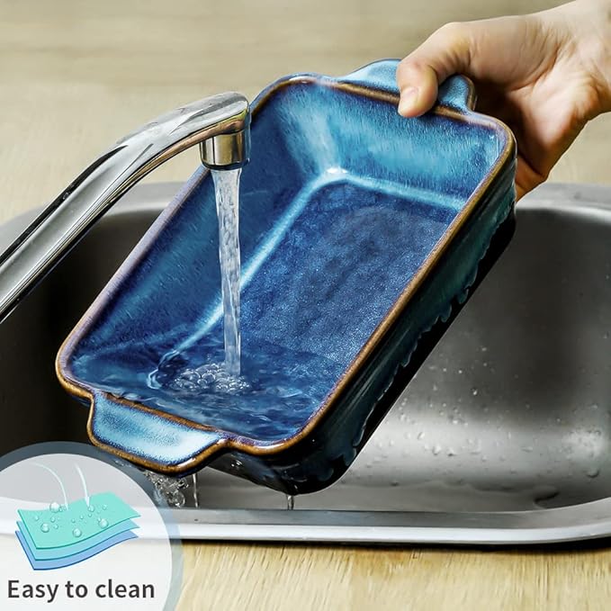 KOOV Bakeware Set, Ceramic Baking Dish, Rectangular Casserole Dish, Lasagna Pan - Image 5