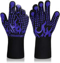 Comsmart BBQ Gloves, 1472 Degree F Heat Resistant Grilling Gloves Silicone by Comsmart
